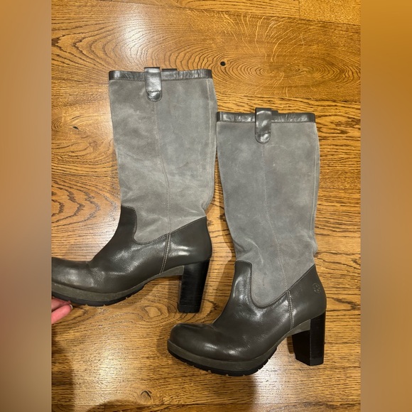 Rare Dr. Martens Women's Leather Josie Grey Boots Size 10 - Picture 2 of 6